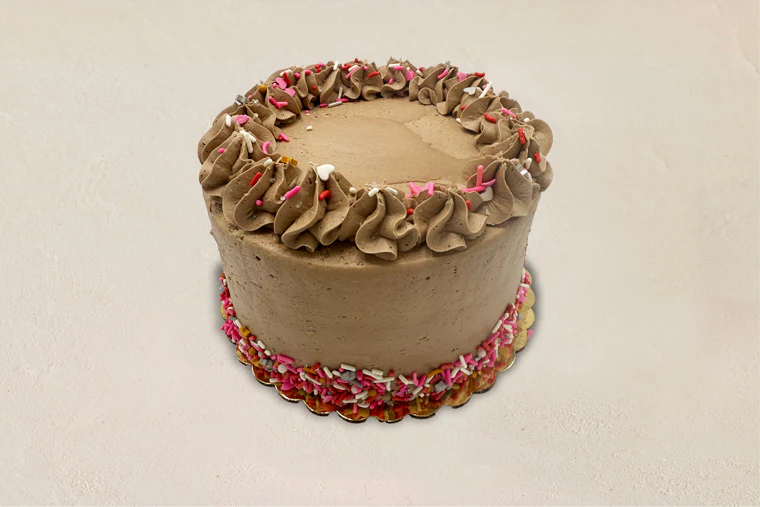 Chocolate Sprinkle Valentine Cake