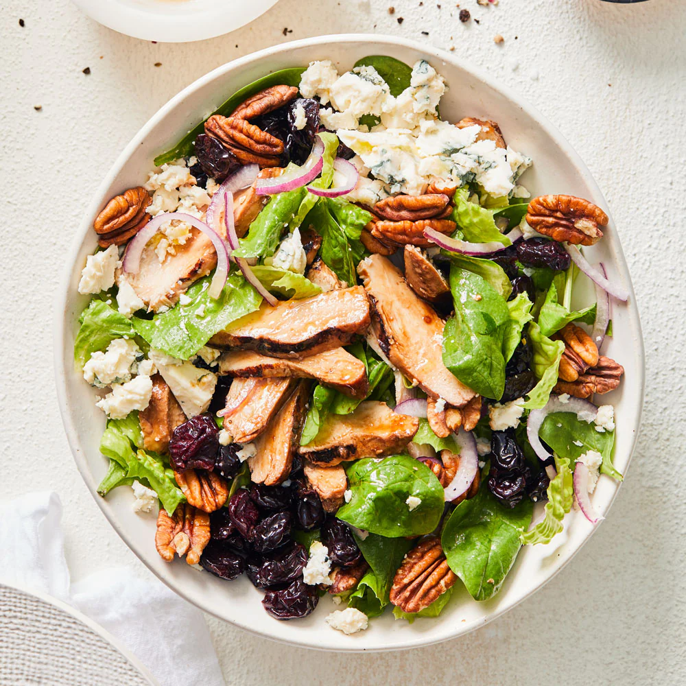 Pecan & Blue Cheese Grilled Chicken Salad