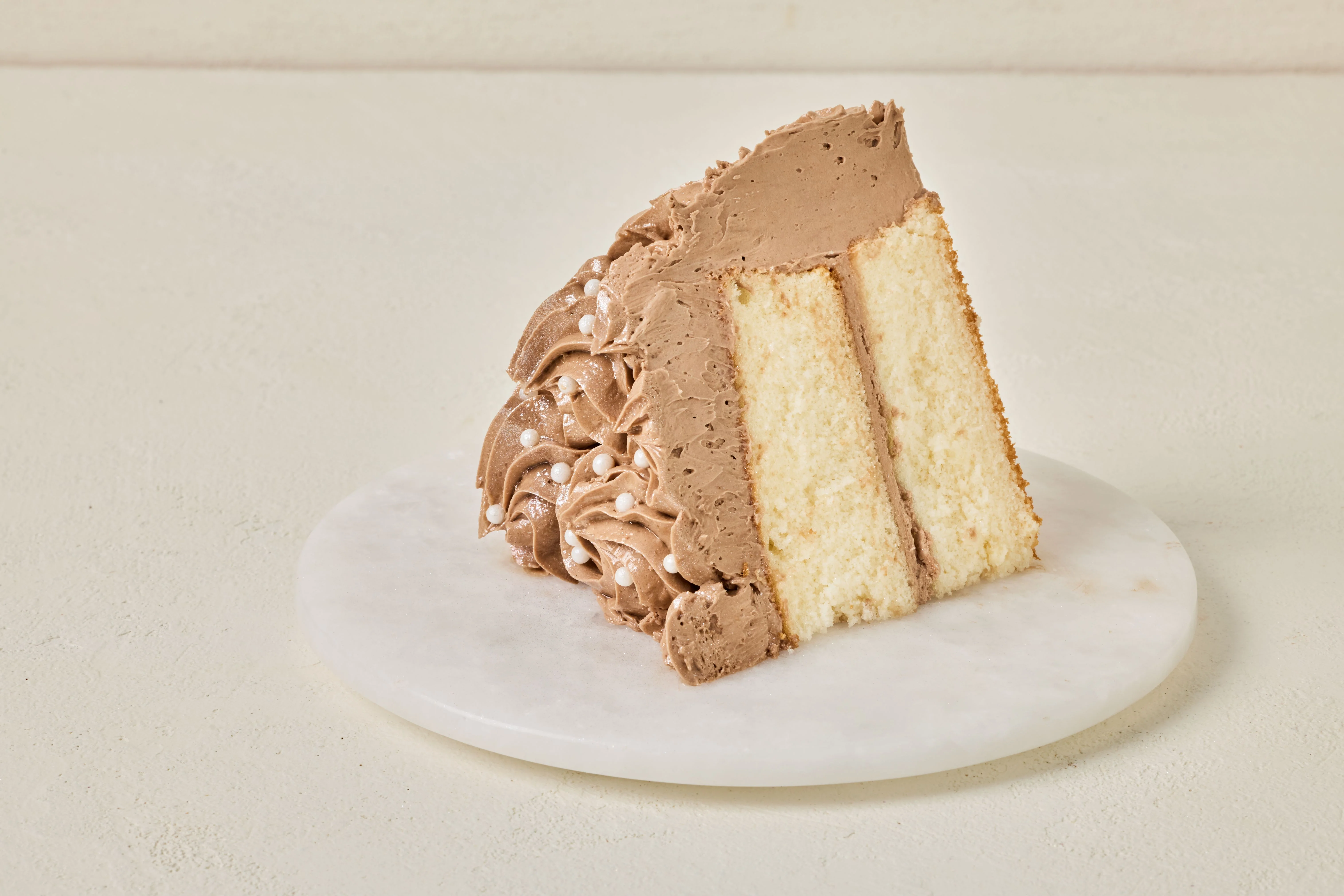 White Cake With Chocolate Icing - Image 2